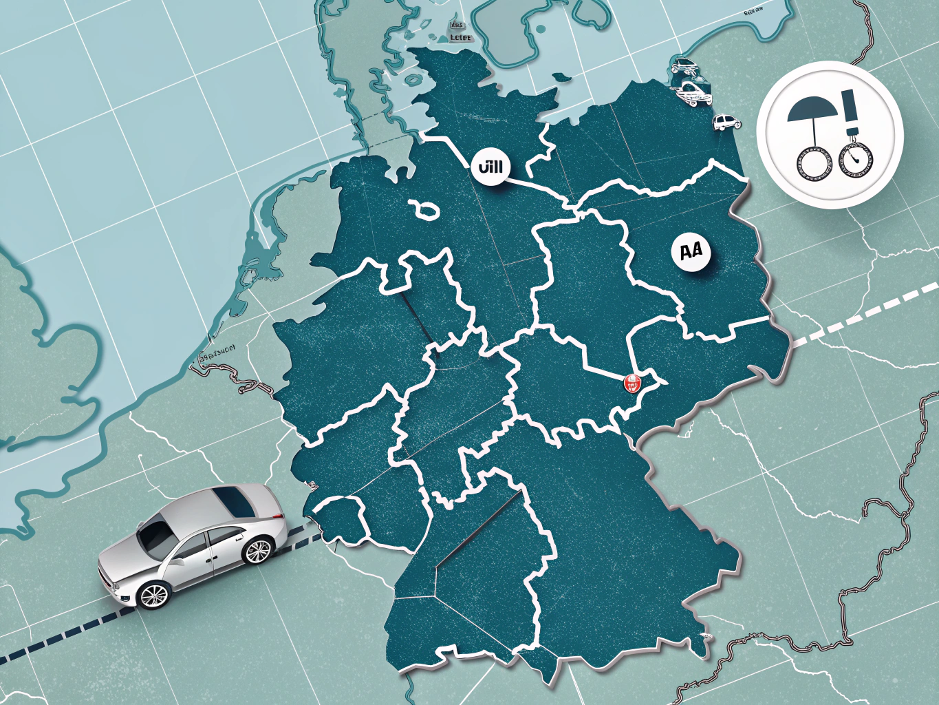 Umweltzonen Karte Infografik